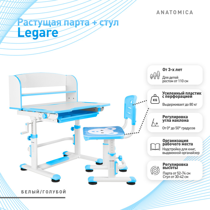 Растущая парта anatomica intera