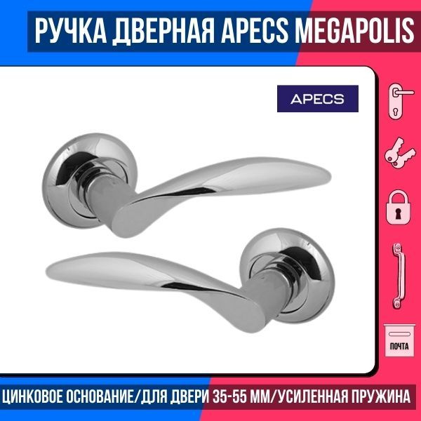 Ручки дверные с защелкой apecs