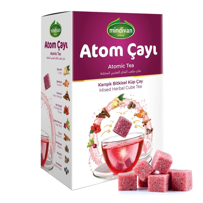 Атом чай в кубиках - турецкий растворимый чай MINDIVAN - купить с ...