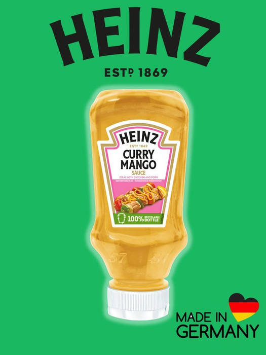 Соус Heinz Curry Mango , 220 мл (Германия) - купить с доставкой по ...