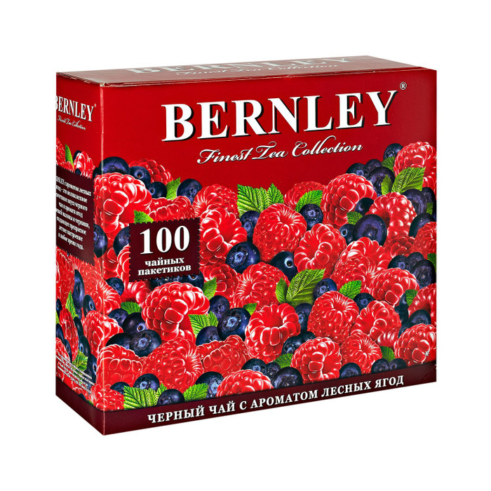 Bernley черный чай в пакетиках Лесные ягоды, 100 шт - купить с ...