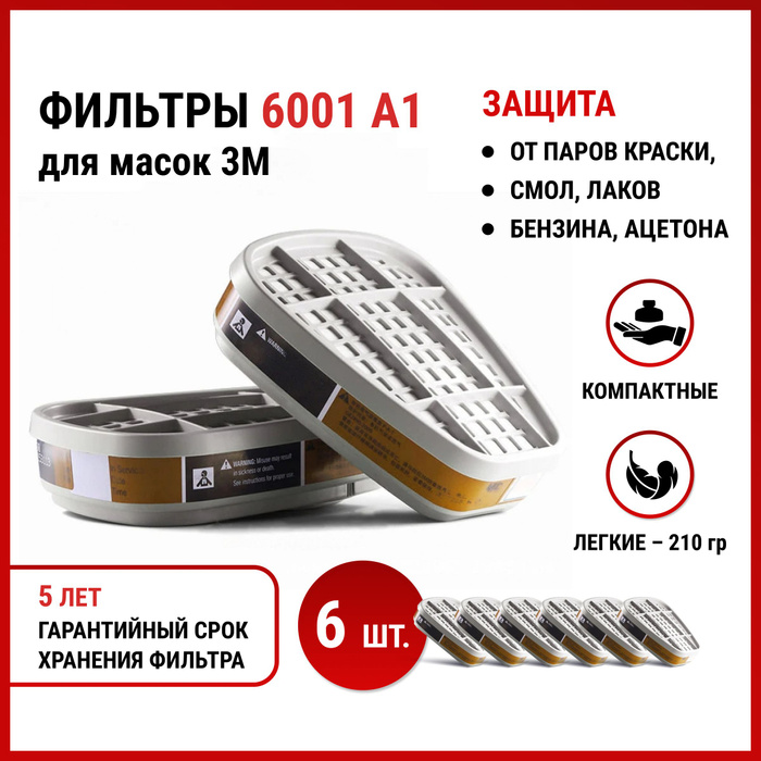 Фильтр для респиратора/маски MARTEX / Угольные фильтры для масок 3М ...