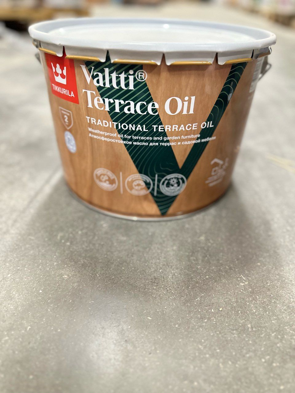 TIKKURILA Valtti Terrace Oil, Масло для террасы, содержащее воск