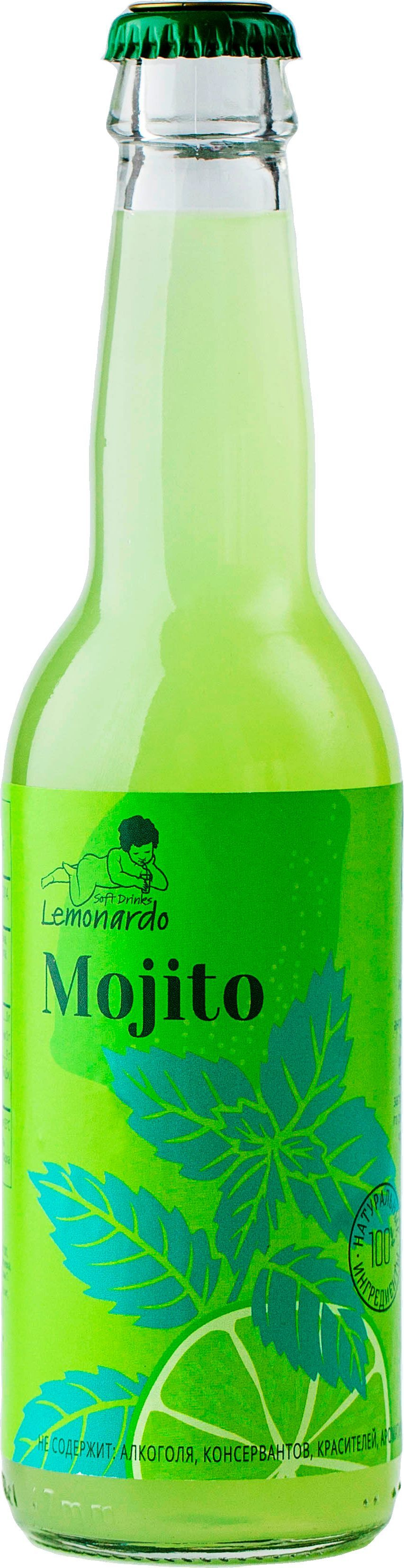 Безалкогольный мохито без сахара / Lemonardo Mojito, 330мл.