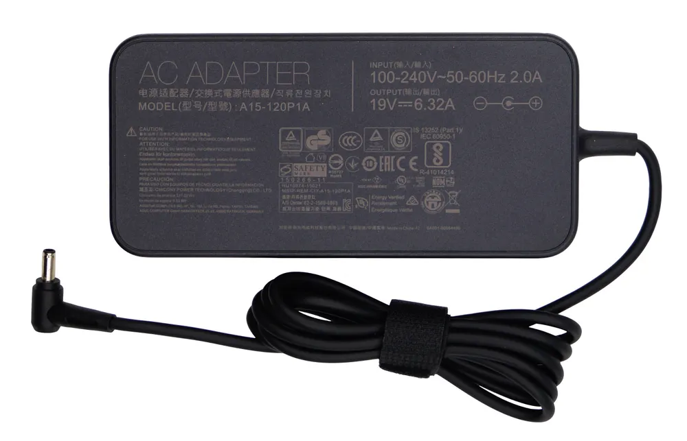 Зарядка для ноутбука Asus 19V 6.32A 120W/ блок питания PA-1121-28 / зарядное устройство A15-120P1A (штекер 4.5x3.0мм), 4.5x3.0 мм, 120 Вт, фото 5