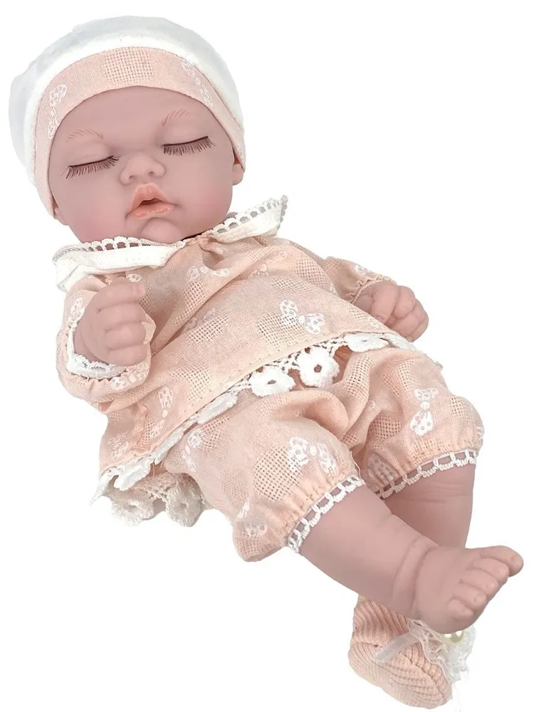 Кукла Пупс, Anna De Wailly, Baby re Born для девочки, 20см, спящий, вариант, фото 4