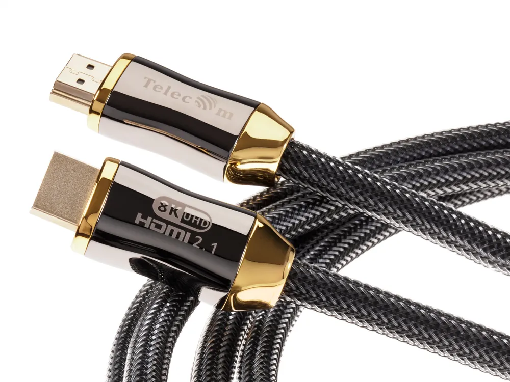 HDMI 2.1 кабель 3 метра медь TELECOM 8K провод в оплетке сверхскоростной (TCG300-3M), 3 м, фото 6