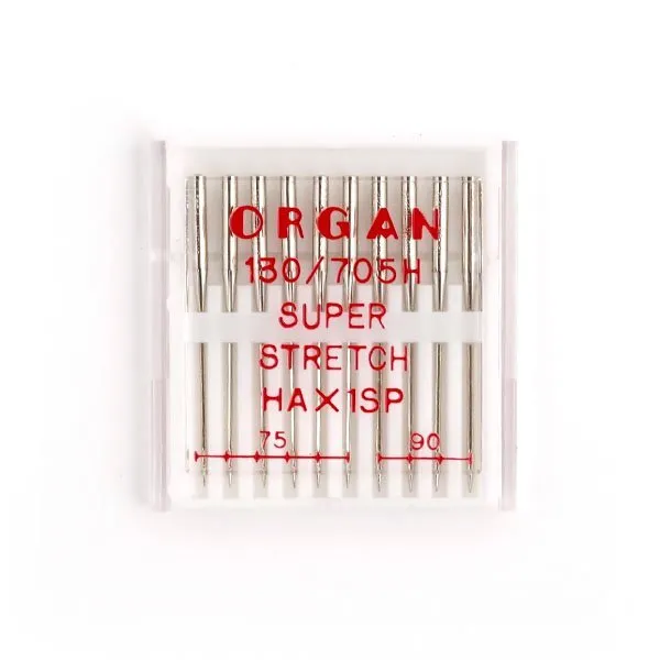 Иглы для швейных машин ORGAN супер стрейч №75-90, уп.10 игл, вариант, фото 3