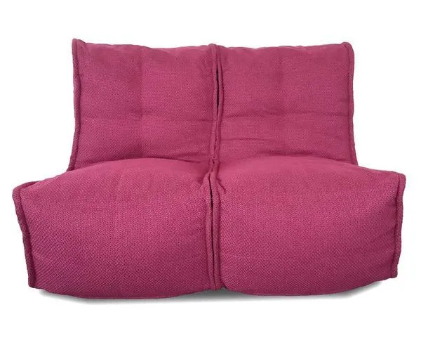 Дизайнерский маленький диван Twin Couch - Sakura Pink (Sofa Weave) - 120х80х80 - двухместный узкий диванчик для салона красоты, балкона, кухни, детской (нераскладной), 120x80x80, фото 4