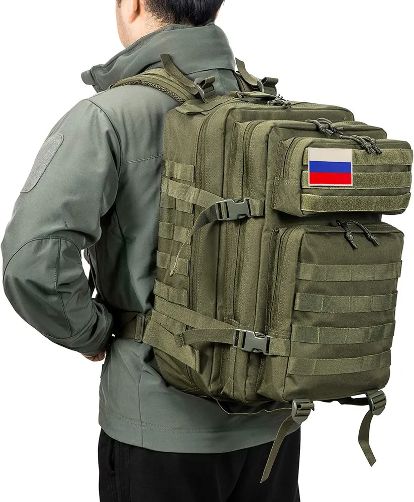 Рюкзак тактический 45л 45 литров военный армейский охотничий мужской походный туристический рыболовный водонепроницаемый Yolike, 45 л, фото 5