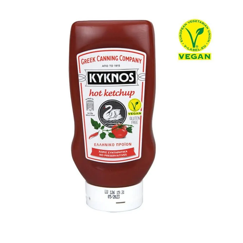 Кетчуп томатный острый KYKNOS 560г., 560 г, фото 2