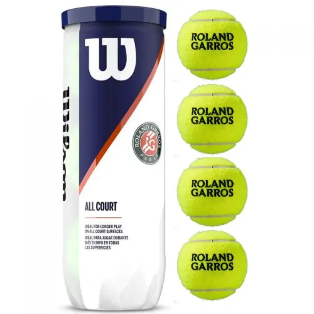 Теннисный мяч для большого тенниса Wilson Roland Garros (Вилсон Ролан Гаррос), 4 мяча в банке, вариант
