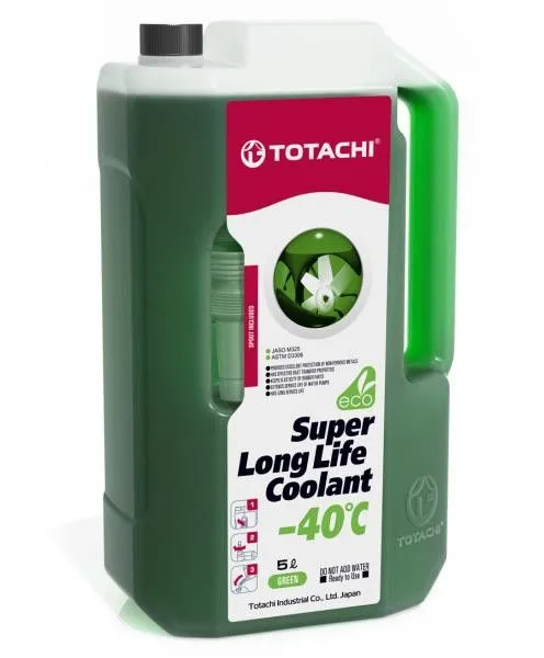 Антифриз готовый раствор 5 л Super LLC Red красный / Totachi 41905, 5 л, зеленый