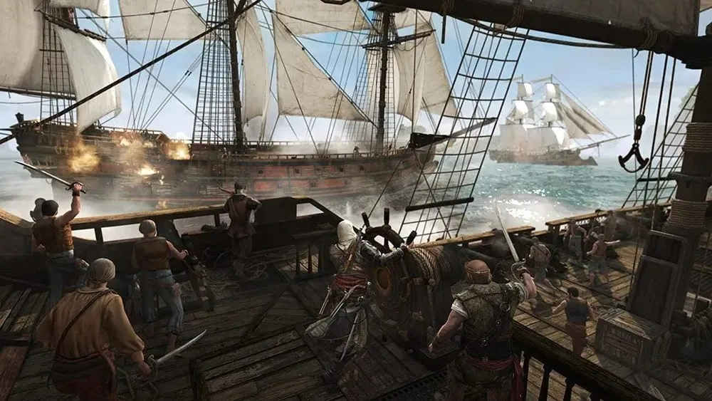 Assassin's Creed IV. Черный флаг диск на PS4 / PS5 (Русская озвучка, субтитры и интерфейс, игра для PlayStation 4 / PlayStation 5) игра на PS4 / PS5, черный, фото 4