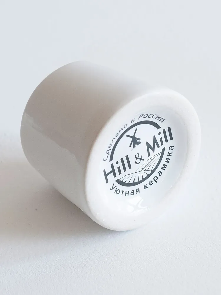 Чернильница Hill & Mill керамическая "Непроливайка" белая, черный, фото 5