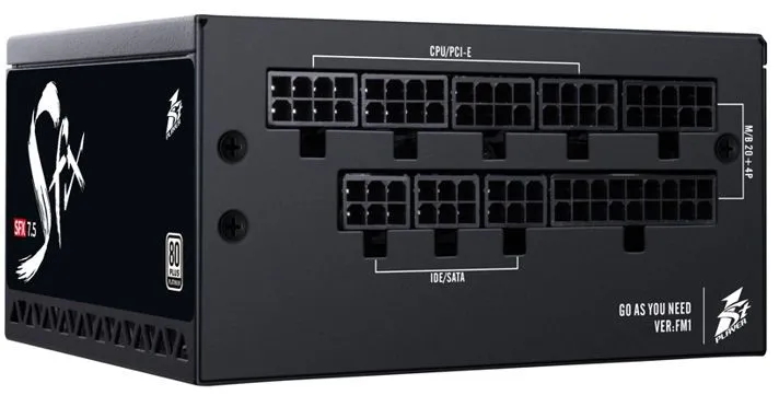 Блок питания для ПК 1STPLAYER SFX 750W PLATINUM / SFX, APFC, 80 PLUS Platinum, 80mm fan, full modular, 750 Вт, фото 6