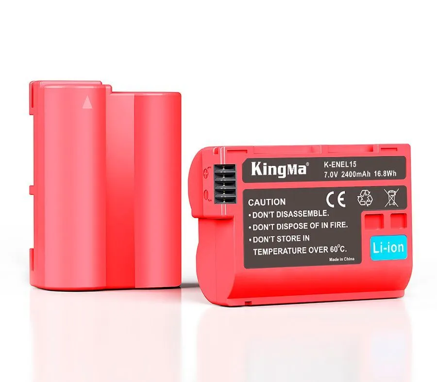 Аккумулятор Kingma EN-EL15H, с защитным кейсом, 2400 мАч, 2400 мАч, фото 2