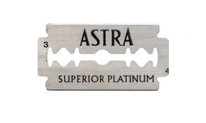 Двусторонние лезвия для Бритвы Astra Superior Platinum / Платинум, классические, для T-образных бритв и шаветок, упаковка 5 шт, 5 шт, фото 2