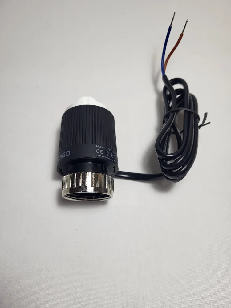 Engo сервопривод безшумный нормально закрытый, M30x1.5, 230V, E30NC230 монтажный кабель 0,9м потребление 2вт, 30x1.5, 0,9 м, фото 2