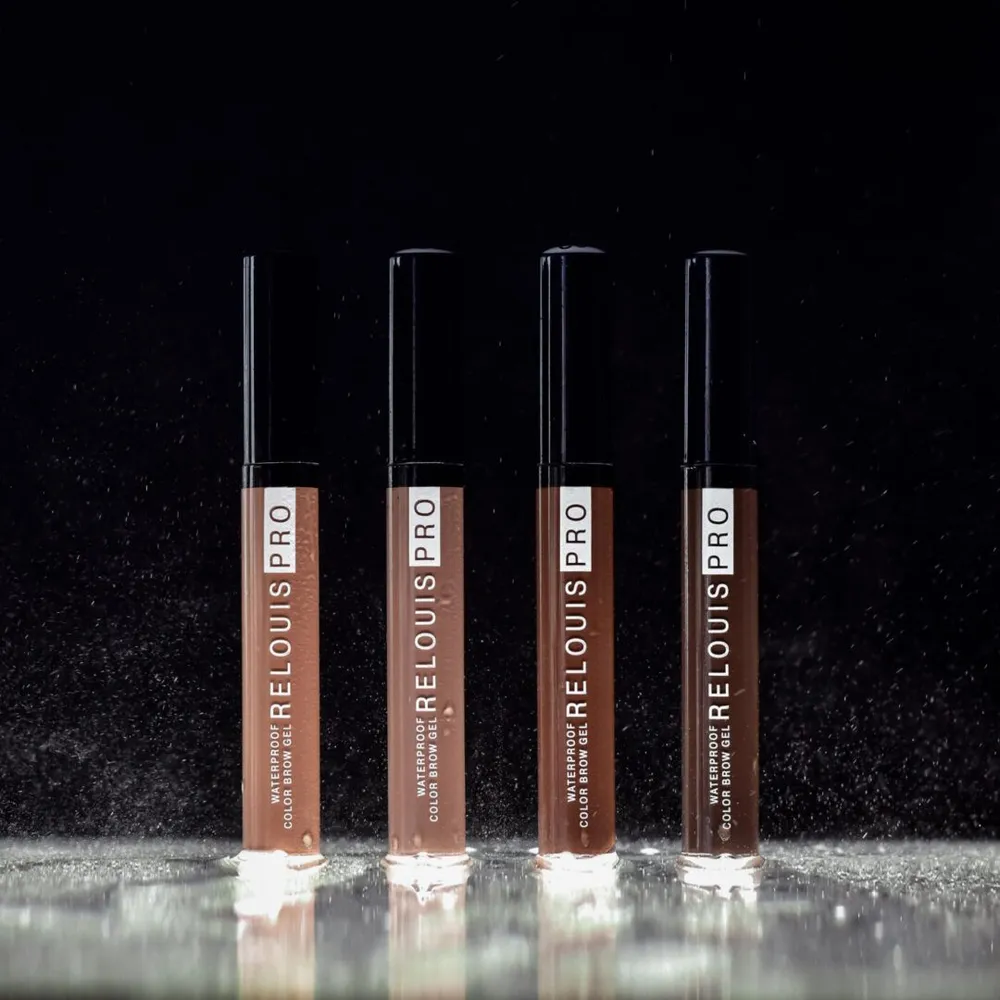 RELOUIS Гель для бровей водостойкий оттеночный PRO WATERPROOF COLOR BROW GEL тон 03 BROWN, коричневый, фото 6