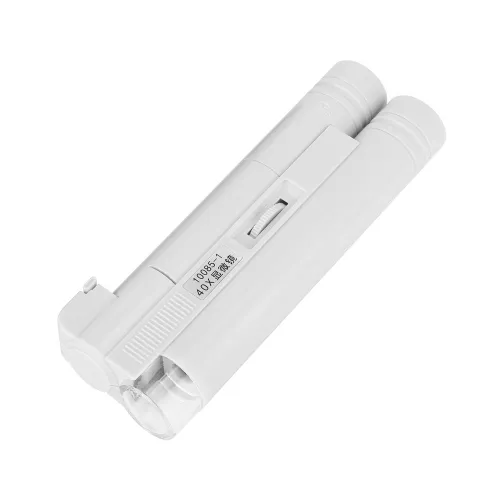 Карманный микроскоп с LED подсветкой, увеличение 40x, универсальный объектив для мобильных телефонов