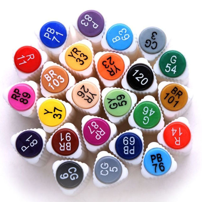 Акварельные маркеры с кисточкой Wimi, фломастеры для скетчинга 24 цвета ...