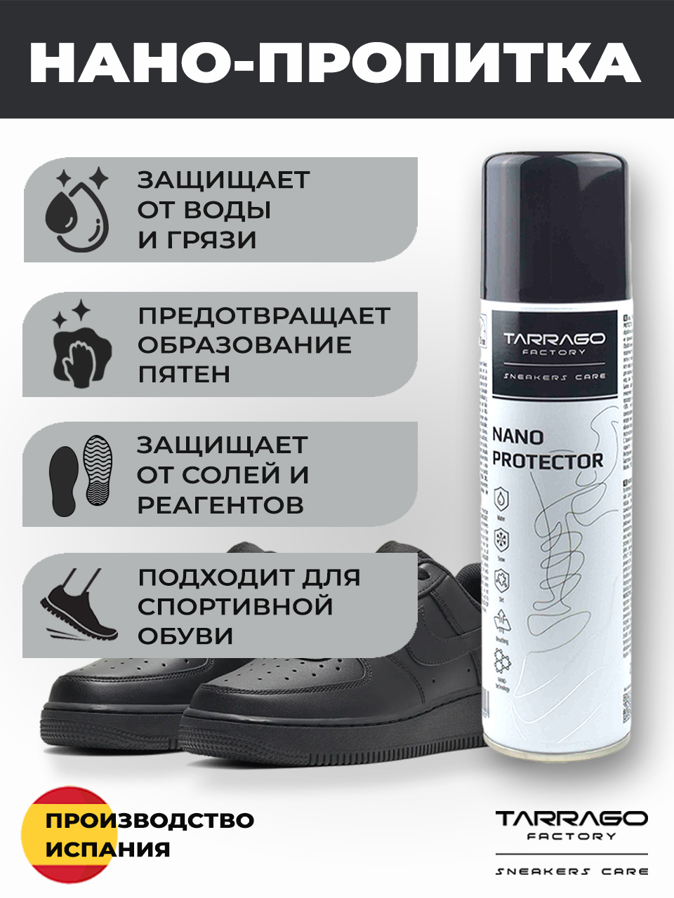 Tarrago nano protector. Tarrago Nano водоотталкивающий спрей. Tarrago водоотталкивающая пропитка. Пропитка для обуви Tarrago Nano.