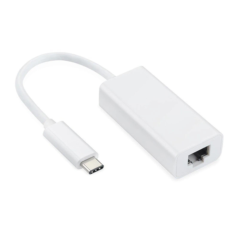 USB Type-C to Ethernet Adapter with Power 60W Charging for MacBook Pro/Air, Pad, Surface, XPS, Galaxy