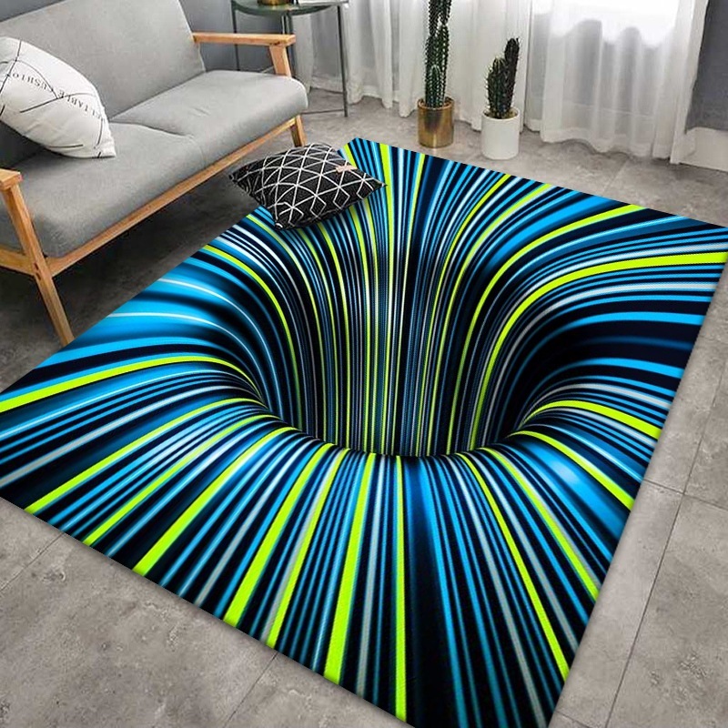 йога коврик и плед на полу