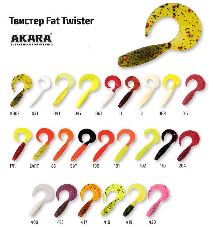 Твистер Akara Fat Twister 25 (T1) 85