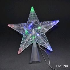 Гирлянда звезда на вершину елки, 18 см 10 LED. Гирлянда звезда на вершину елки, 18 см 10 LED.