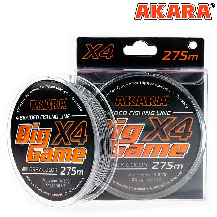 Шнур Akara Big Game Gray 275 м 0,50