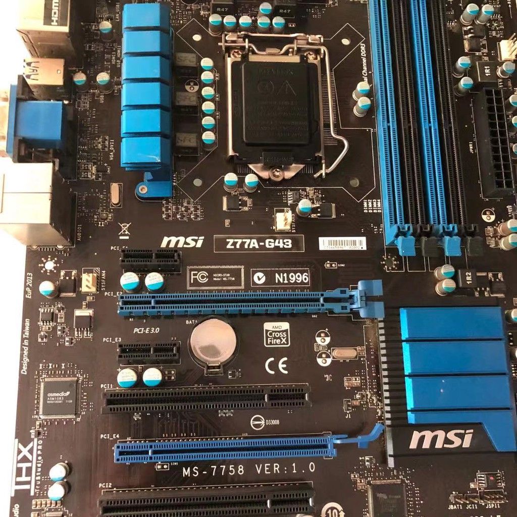 Настольная плата MSI Z77A G43 z77 розетка LGA 1155 DDR3 32G ATX UEFI