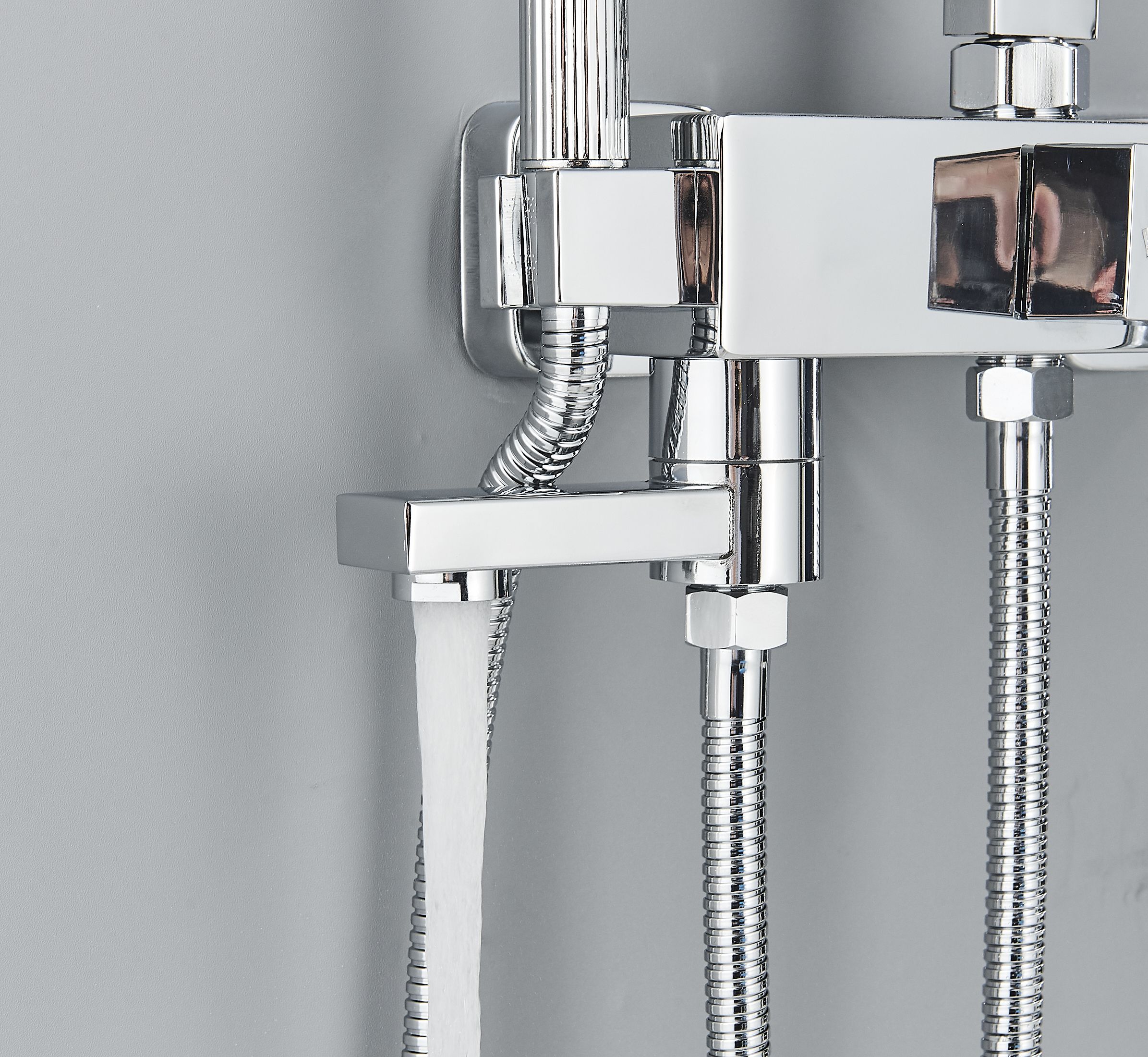 Душевой комплект с тропическим душем 30см, гигиеническим душем, душевая ...