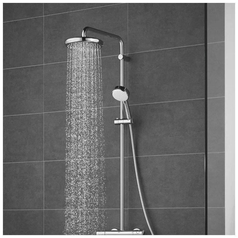 Grohe Душевая система поворотная с термостатом GROHE Grohtherm с изливом 1000 tempesta 210 26223001 — купить в Алматы