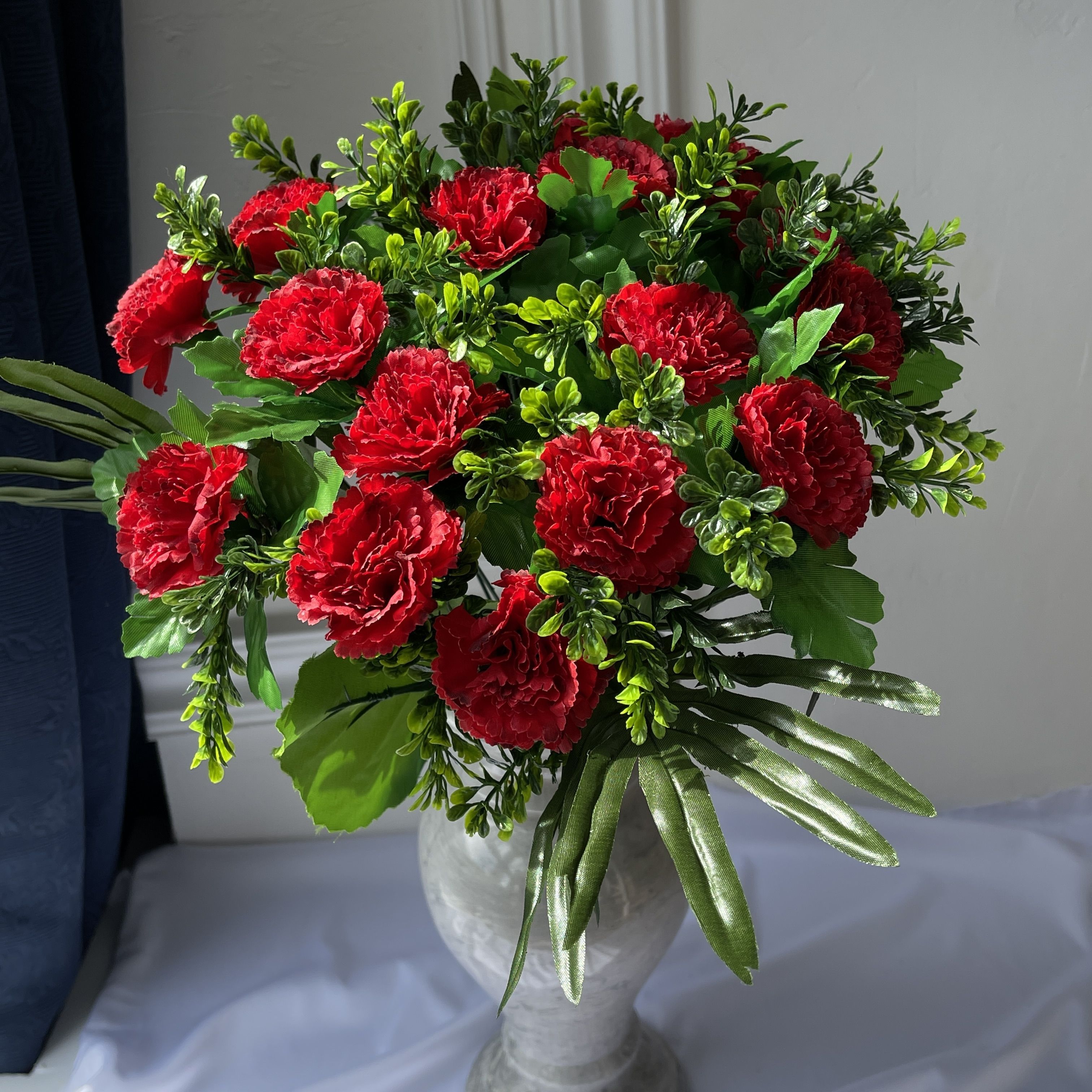 Купить Искусственные цветы для дома, на Пасху, на кладбище, Monsal,маленькие гвоздички / букет на могилу, цветы на родительский день повыгодной цене в интернет-магазине OZON.ru (1057232827)