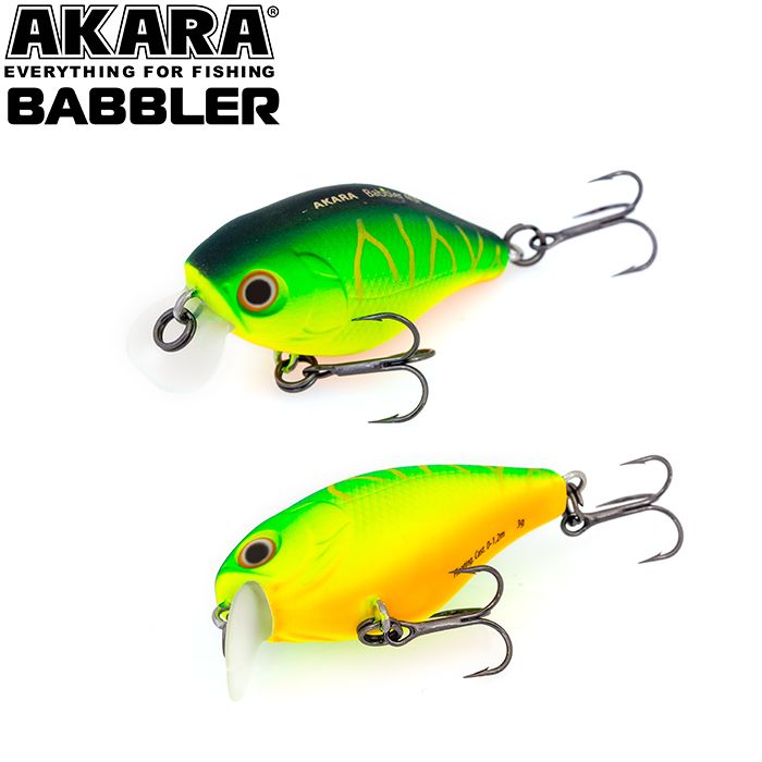 Воблер akara babbler 40F 3 гр. (1/9 oz 1,6 in) A20,(набор из 1 шт)