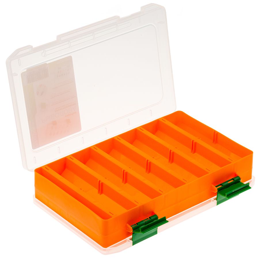 Коробка FisherBox 240D двухсторонняя цв. оранж (24х15х05)