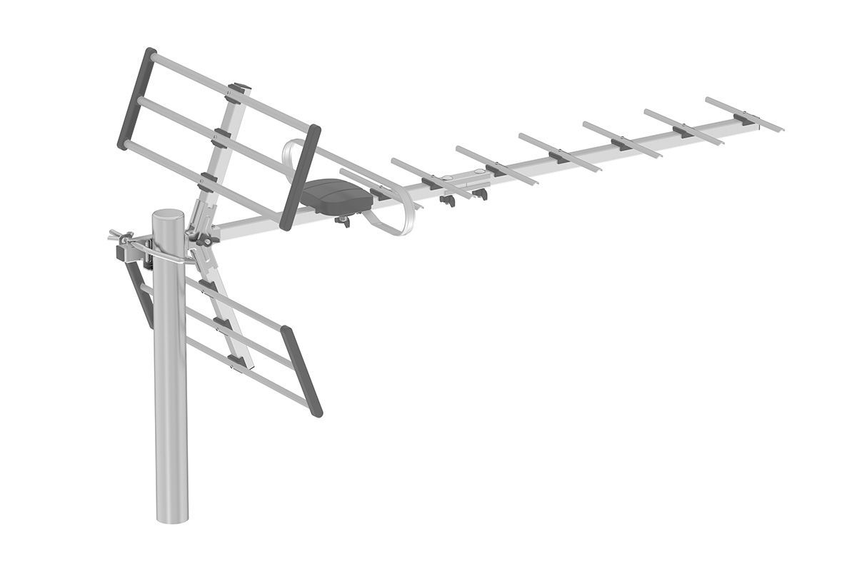 Антенна для телевизора уличная с усилителем HARPER ADVB-3255 Gray ...