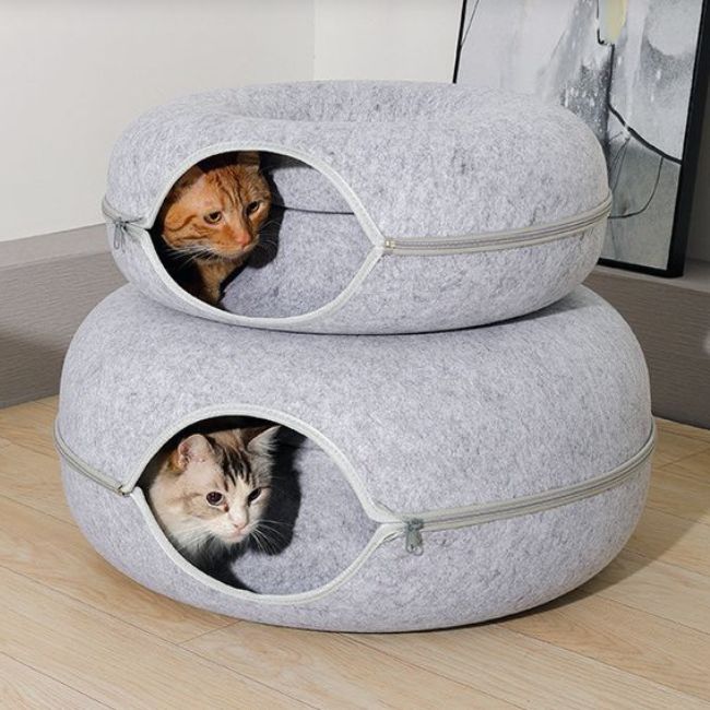 Лежанка для кошки, кошек и маленьких собак, мягкая, из войлока ...