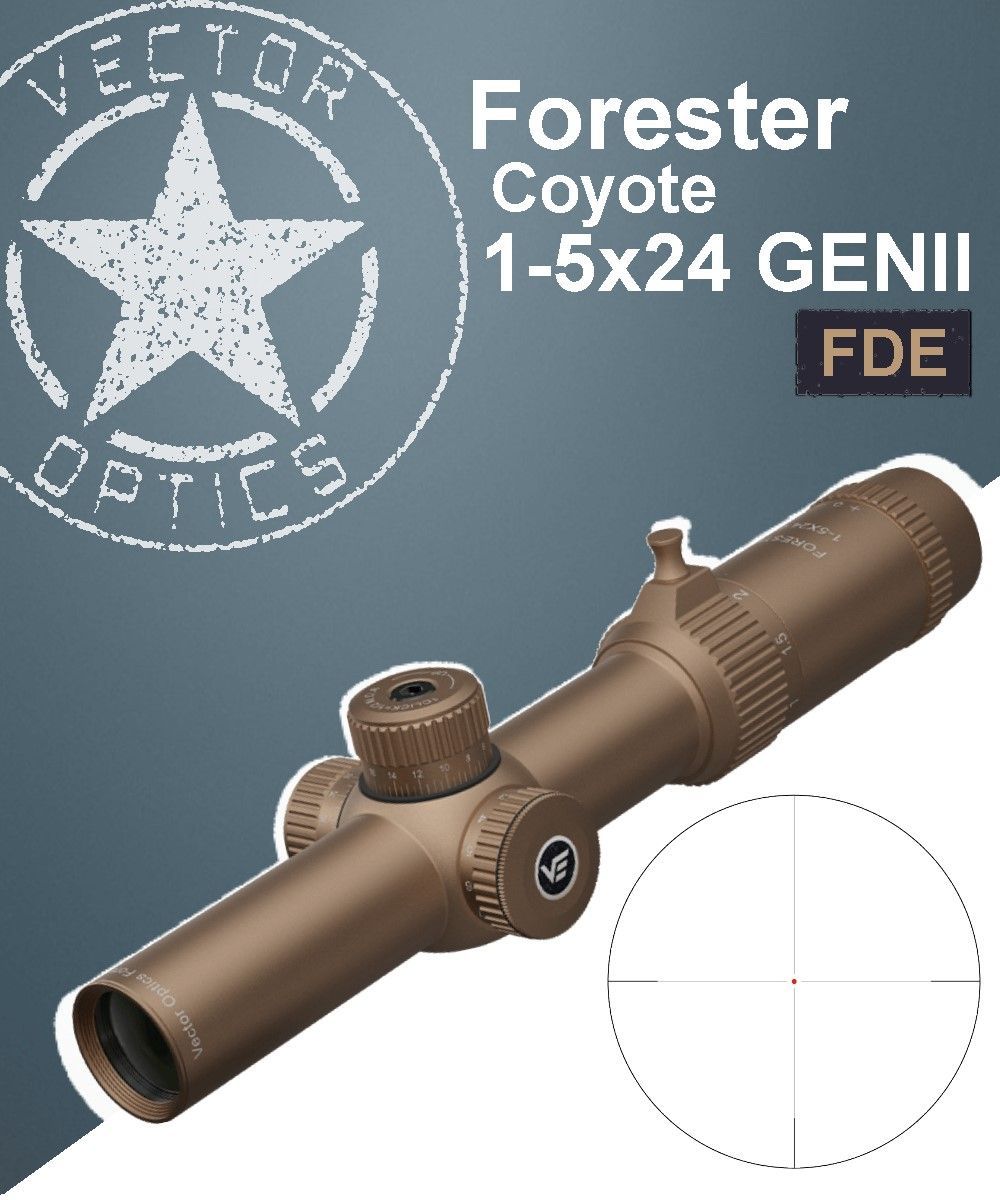 Оптический прицел VECTOR OPTICS FORESTER 1-5X24 GENII COYOTE