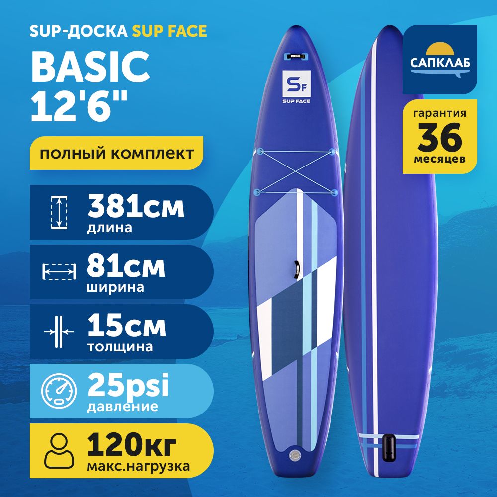 BicSports Earth SUP / Biscayne 12'6 とパドル Сапборд SUP face Basic 12.6 туринговый двухслойный спортивный