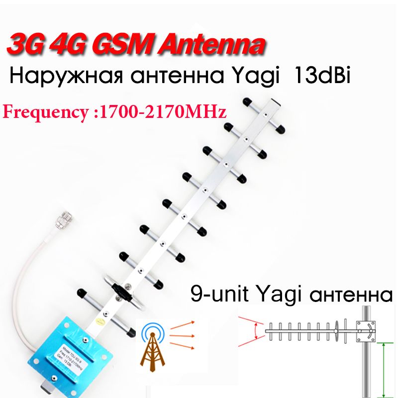 Наружная антенна 2G 3G 4G LTE GSM с усилением до 10/13/20 дБи N-гнездо ...