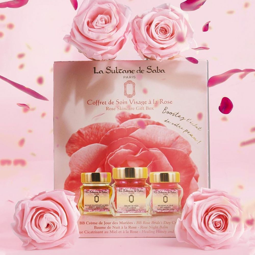 LA SULTANE DE SABA Coffret de soins visage la Rose Набор невесты для ухода за кожей лица LA SULTANE DE
