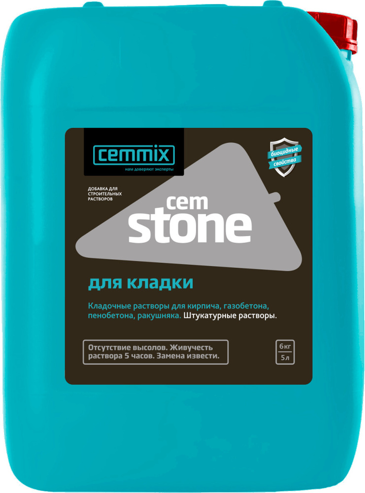 Добавка для кладочных растворов CemStone 5 литров #1