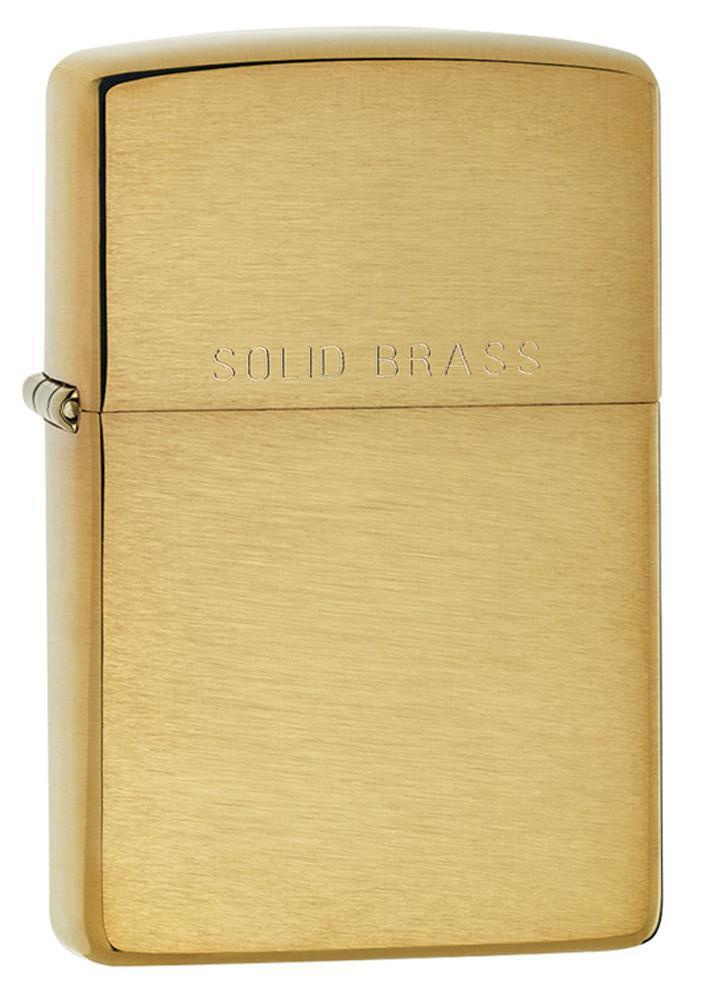 Зажигалка бензиновая ZIPPO Brushed Brass #1