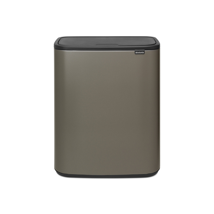 Бак мусорный Brabantia "Bo Touch Bin" платиновый 2х30л 221521 #1