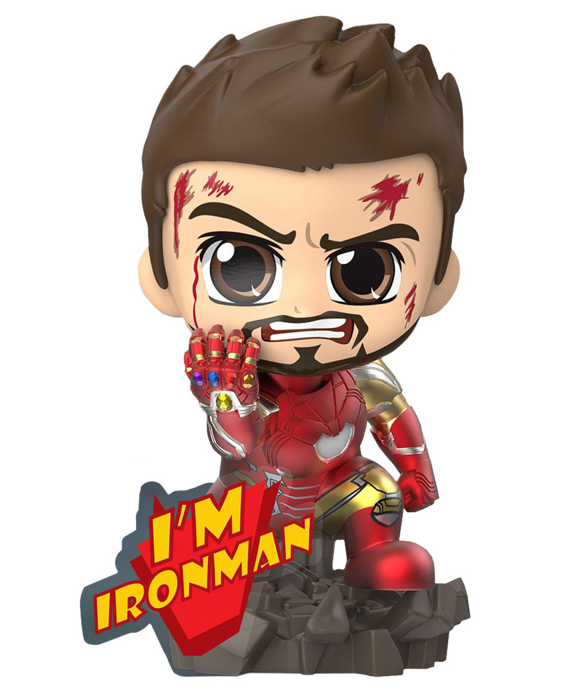 Avengers 4 Endgame Iron Man Mark LXXXV 85 Battling Cosbaby Hot Toys Bobble Head Figure OZON 167593646