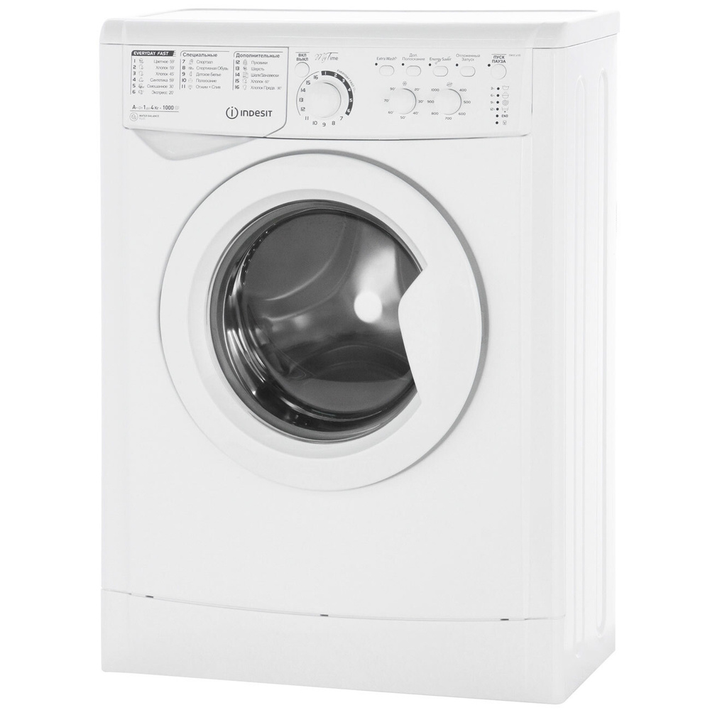 Стиральная машина Indesit EWUC 4105 CIS, белый - купить по выгодной цене в  интернет-магазине OZON (271836638)