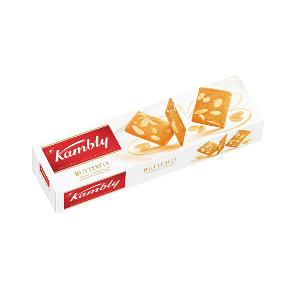 Печенье Kambly Butterfly с миндалем 100г (Швейцария) #1